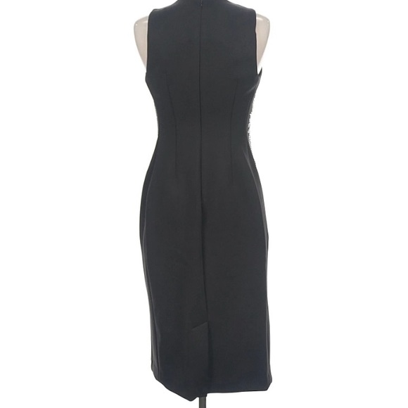 Andrew Marc Chic Beaded Black Sheath Dress - Picture 2 of 8
